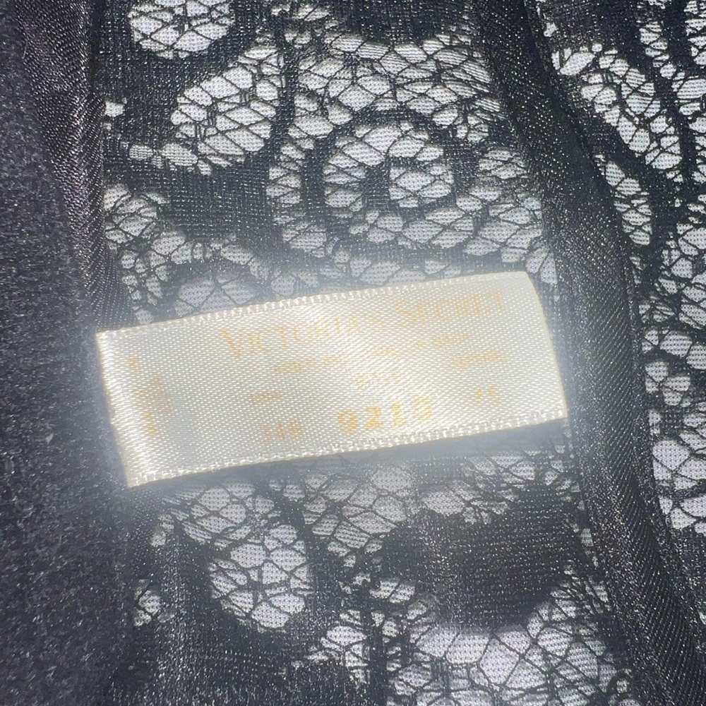Vintage black lace gold label Victoria secret bustier corset - Picture 5 of 6